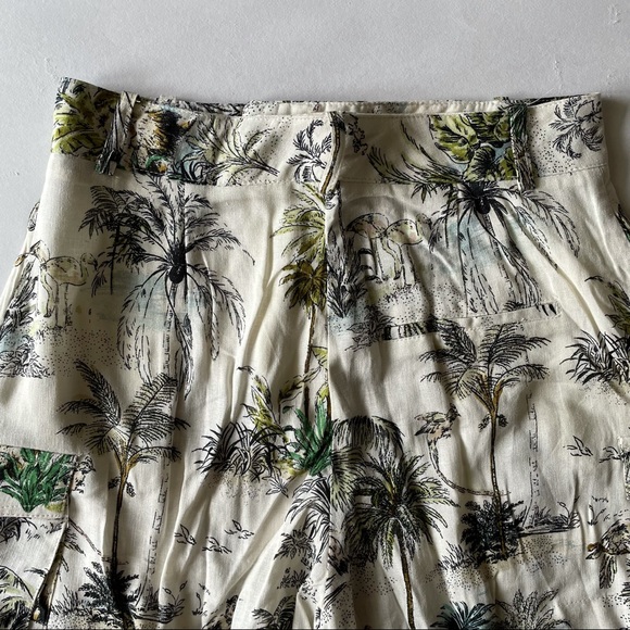 Zara Tropical Print Cargo Shorts - Picture 4 of 8